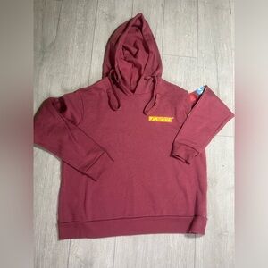 Pac-Man Sweatshirt Womens Size MEDIUM
 Crop Hoodie Sweatshirt
Pullover Plum